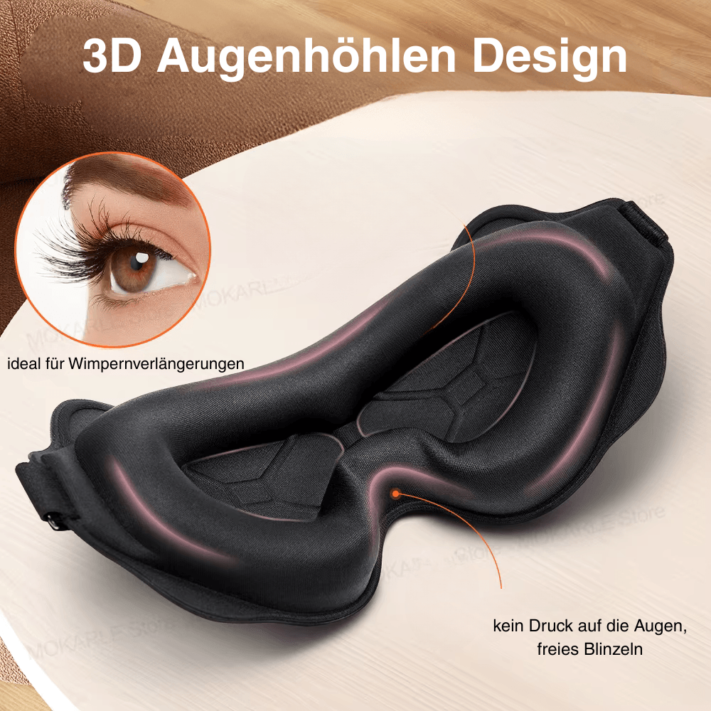 3D Augenmaske, Schlafmaske, Wimpernschutz ideal für Schlaf, Schutz & Seitenschläfer