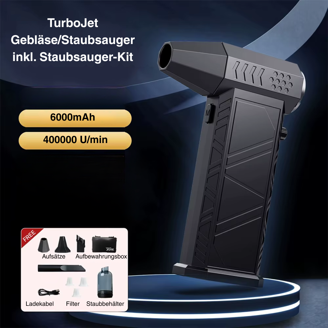 TurboJet Gebläse – Hochleistungs-Luftgebläse & Staubsauger mit bürstenlosem Motor