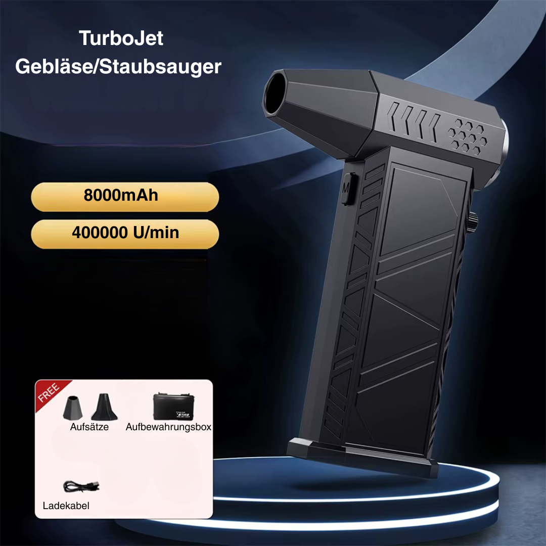 TurboJet Gebläse – Hochleistungs-Luftgebläse & Staubsauger mit bürstenlosem Motor
