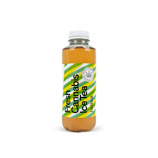 Fresh Cannabis Ice Tea – Der echte Hanfblätter-Eistee aus der Schweiz. Pur, ohne Rausch, mit klarem Geschmack – und ein stilvoller Sommerbegleiter