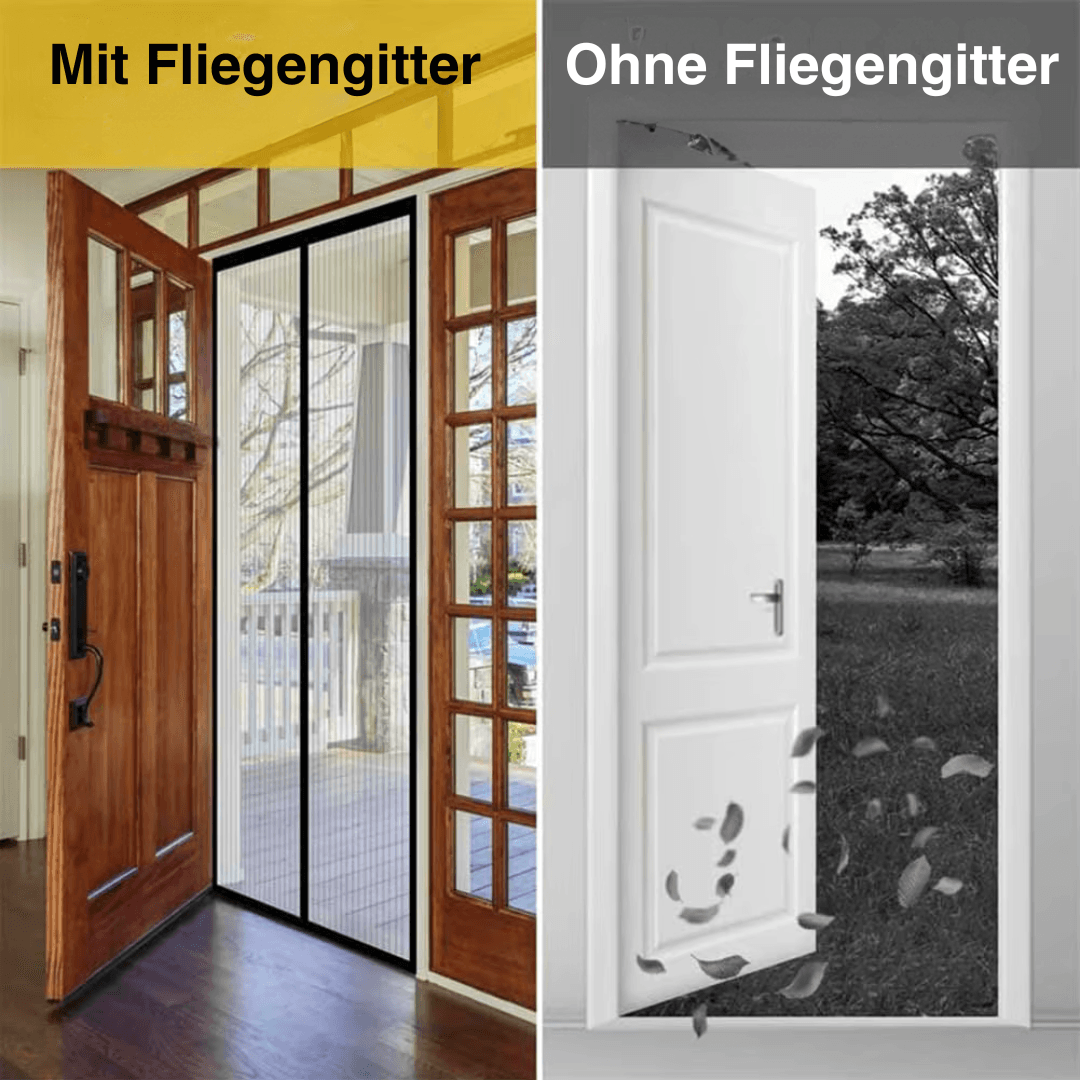 Magnetisches Fliegengitter – Frische Luft rein, Insekten raus!