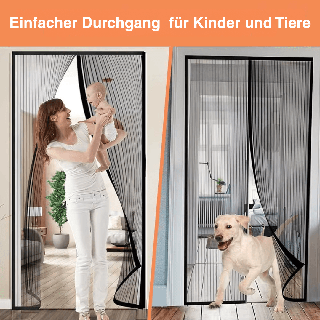 Magnetisches Fliegengitter – Frische Luft rein, Insekten raus!