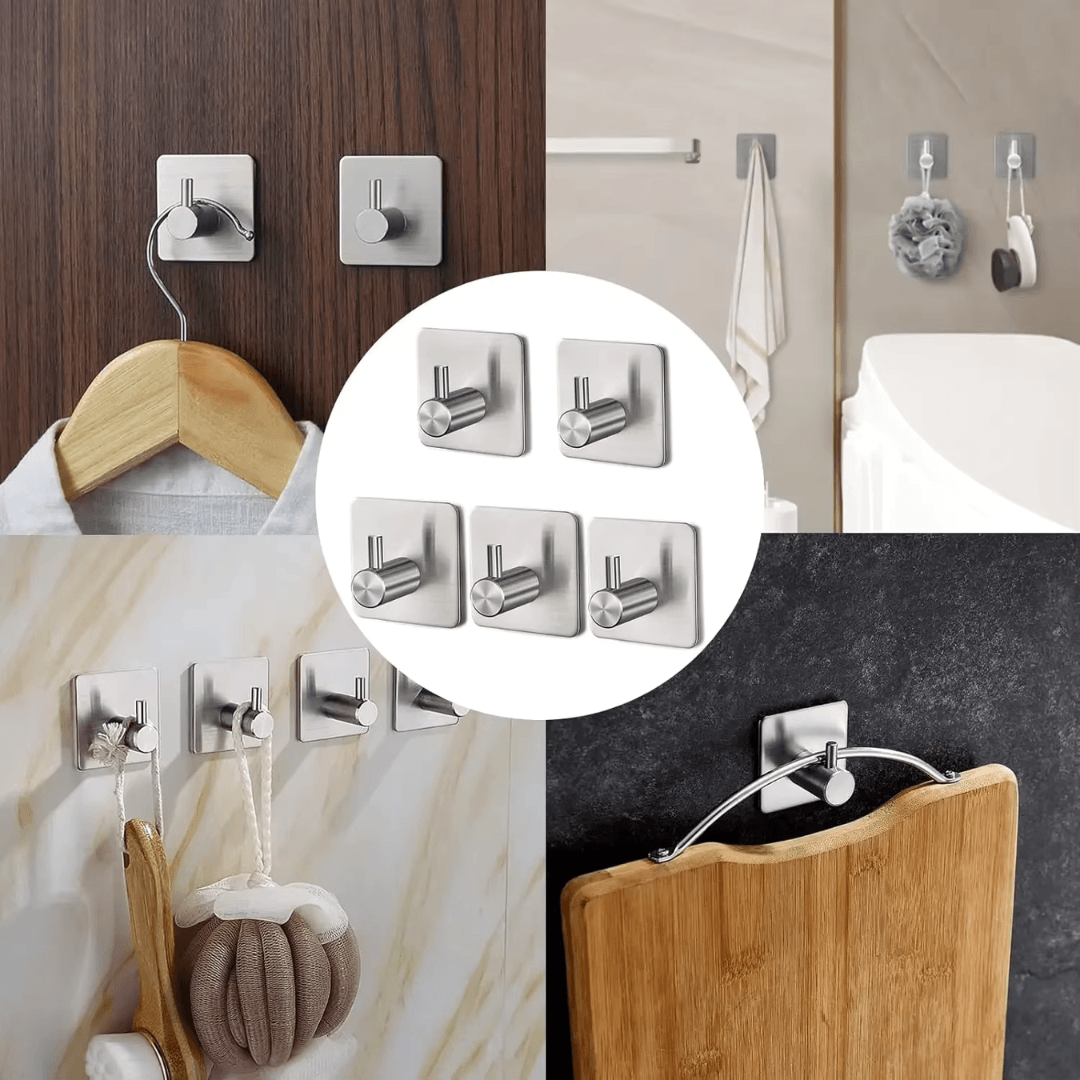 Handtuchhalter, Haken ohne Bohren – starker Halt, einfache Montage, vielseitig einsetzbar